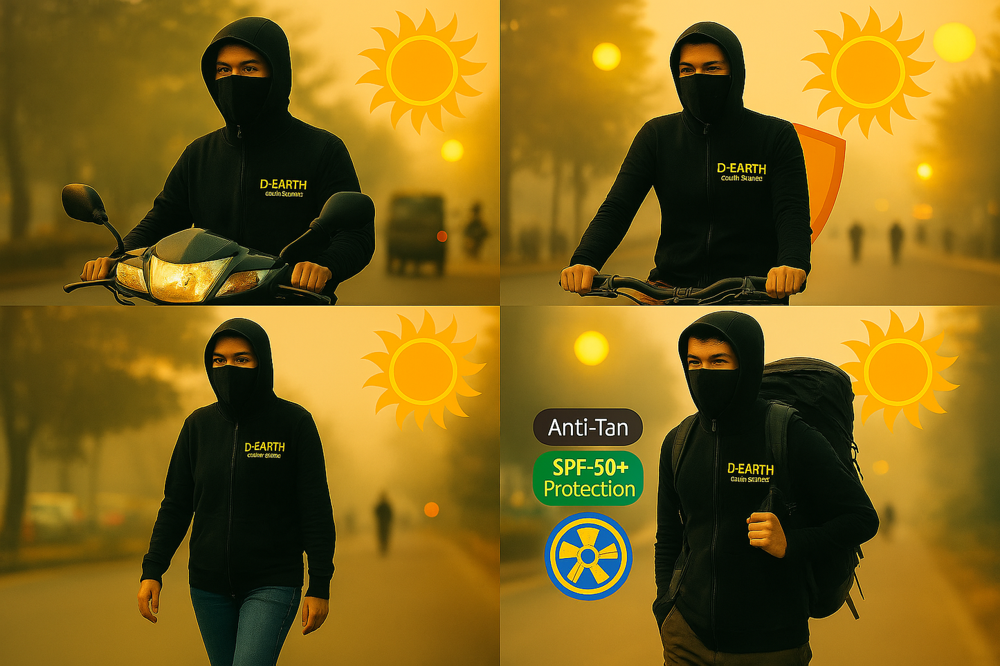 Women - Premium black sunscreen jacket