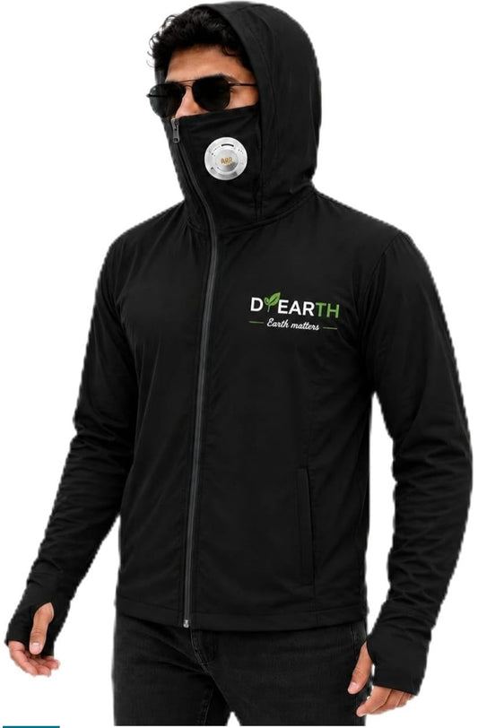 Men - Premium black sunscreen jacket