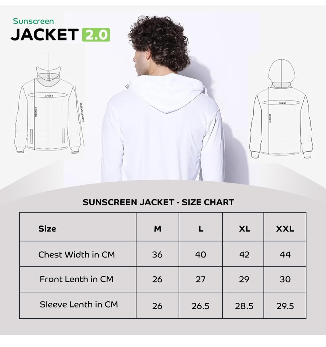 Men - Standard grey sunscreen jacket