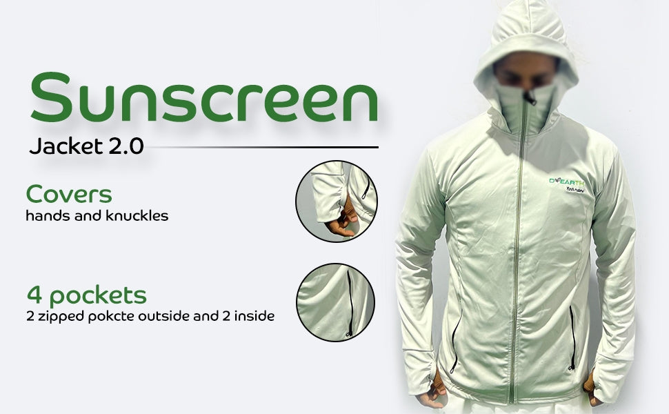 Men - Standard grey sunscreen jacket