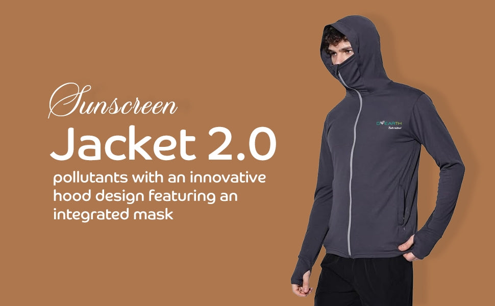Men - Premium black sunscreen jacket