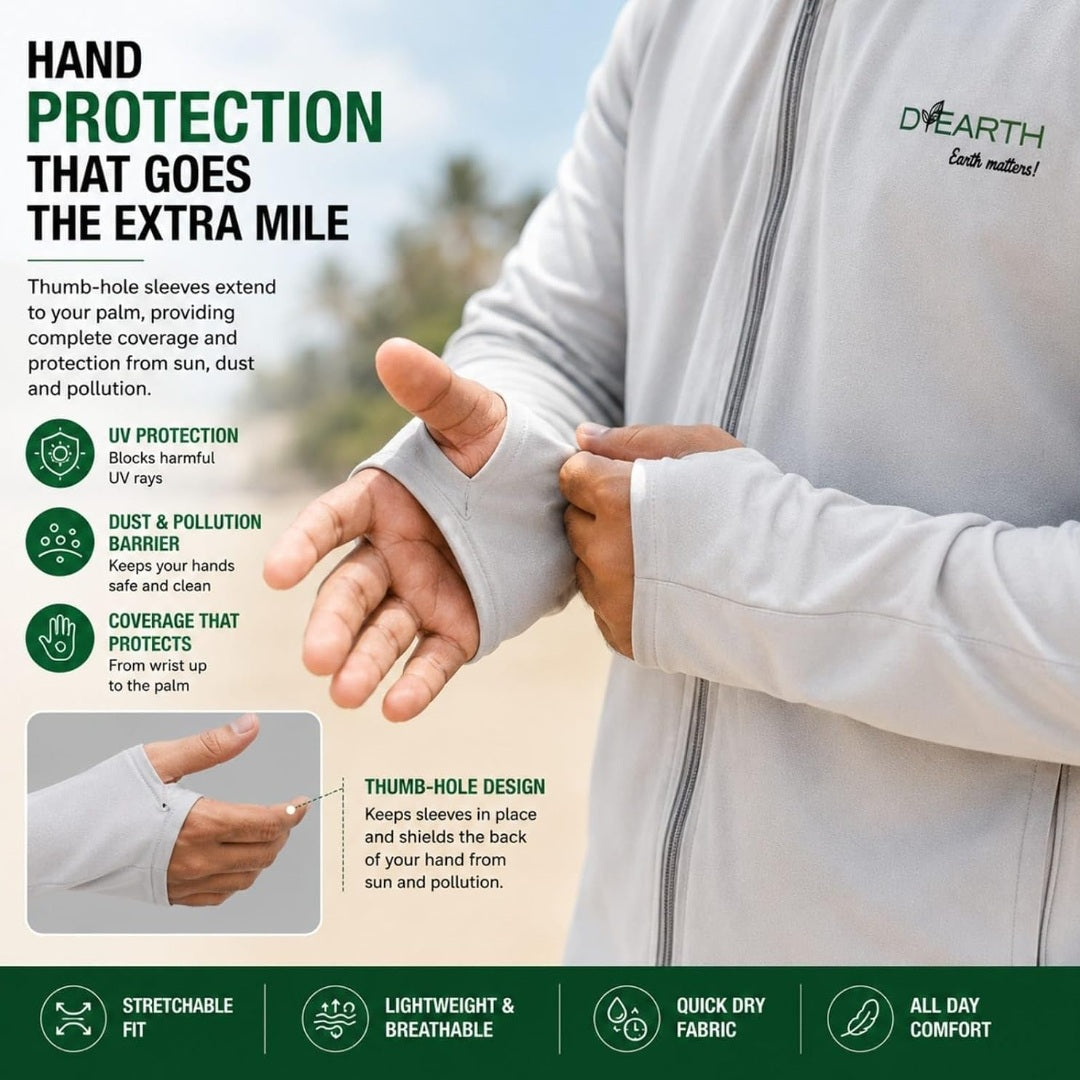 Men - Standard grey sunscreen jacket