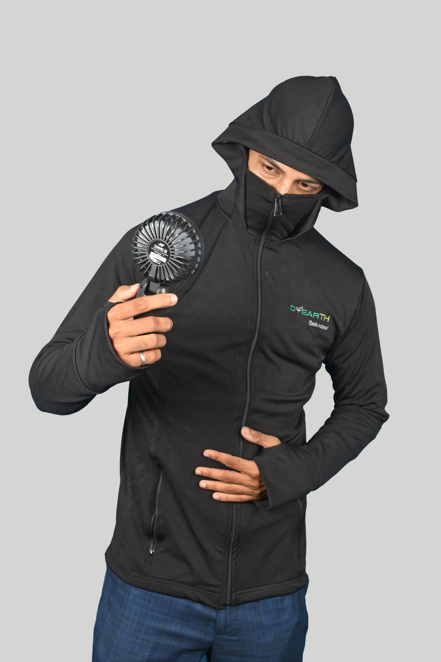 Men - Premium black sunscreen jacket