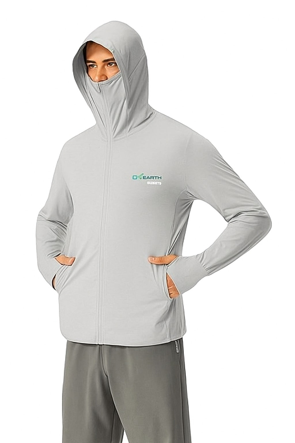 Men - Standard grey sunscreen jacket