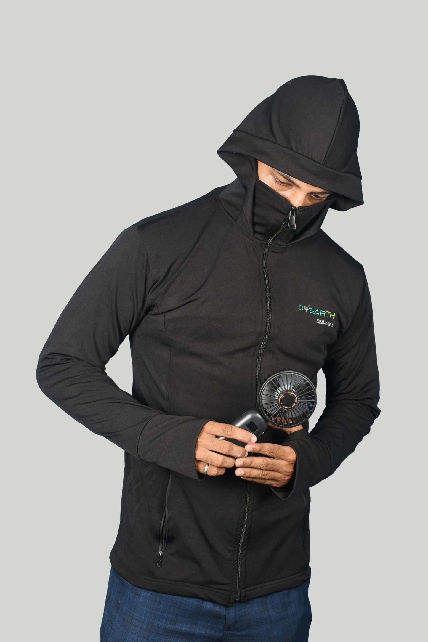 Men - Premium black sunscreen jacket