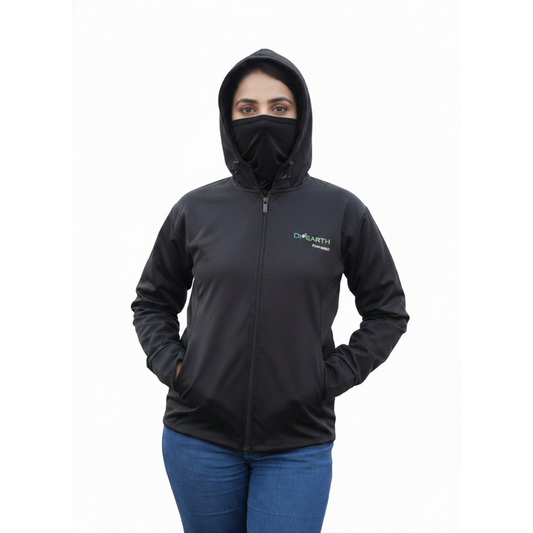 Women - Premium black sunscreen jacket