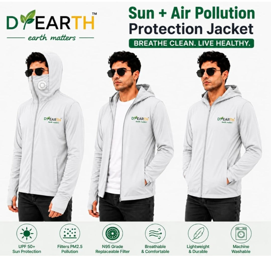 Men - Standard grey sunscreen jacket