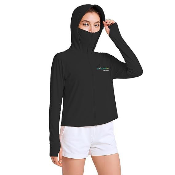 Women - Premium black sunscreen jacket