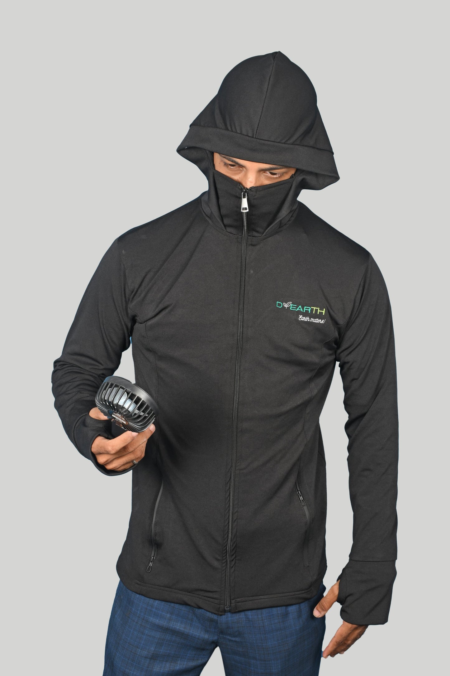 Men - Premium black sunscreen jacket