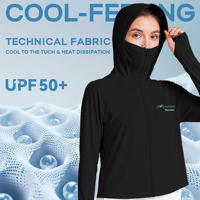 Women - Premium black sunscreen jacket