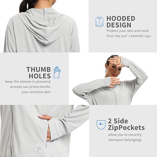 Women - Standard grey sunscreen jacket